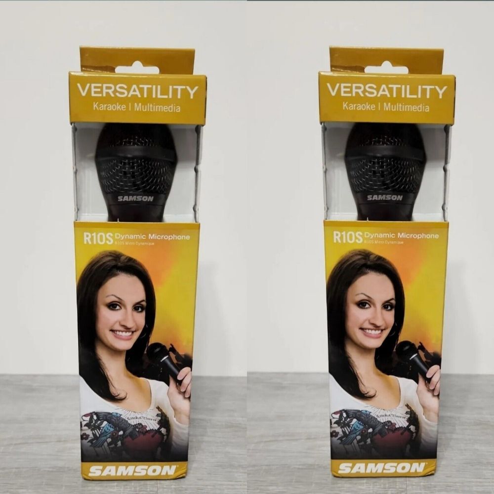 Lot‎ of 2 - Versatility KARAOKE Multimedia Dynamic Microphone SAMSON R10S NEW